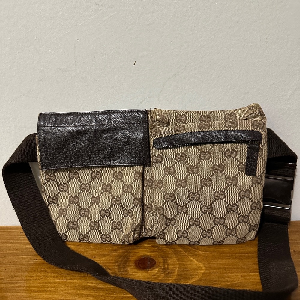Gucci brown monogram waist fanny pack - Picture 8 of 11